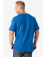 Фото #2 товара Big & Tall Shrink-Less Lightweight Longer-Length V-Neck T-Shirt