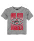 ფოტო #1 პროდუქტის Toddler Boys and Girls Heather Gray Ohio State Buckeyes Top Class T-shirt