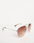 & Other Stories aviator sunglasses in gold