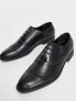 Фото #2 товара ASOS DESIGN faux leather brogue shoes in black