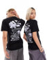 Фото #1 товара Vans dual palm back print t-shirt in black