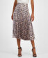 Women's Vlissa Pleated Abstract-Print Skirt