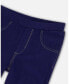 ფოტო #2 პროდუქტის Girl Jeggings Navy Denim - Toddler Child