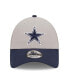 Фото #4 товара Men's Gray and Navy Dallas Cowboys The League 2Tone 9FORTY Adjustable Hat