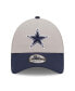 Men's Gray and Navy Dallas Cowboys The League 2Tone 9FORTY Adjustable Hat