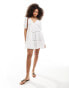 Фото #3 товара Iisla & Bird tiered mini summer dress in white