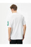 Erkek T-shirt Beyaz 4sam10133hk