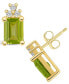 Фото #1 товара Серьги Macy's Peridot and Diamond Stud