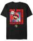 Фото #1 товара Men's Mario Big Adventure Square Short Sleeve T-shirt