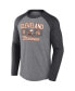 ფოტო #3 პროდუქტის Men's Heathered Gray, Heathered Charcoal Cleveland Browns Weekend Casual Raglan Long Sleeve T-shirt