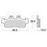 SBS P207-CT Brake Pads