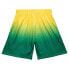 Фото #2 товара Mitchell & Ness Fadeaway Swingman Shorts Super 1994 Mens Green, Yellow Athletic