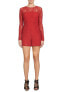 Фото #2 товара 1. State 154032 Women's Floral Lace Keyhole Romper Wild Crimson Red Sz. 2