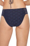 Robin Piccone Womens 236719 Bikini Bottom Swimwear Midnight Navy Size M