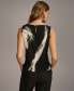 ფოტო #2 პროდუქტის Donna Karan Women's Printed Crewneck Sleeveless Top