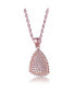 Фото #2 товара Sterling Silver Cubic Zirconia Triangle Shaped Pendant