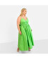 Plus Size Kismet Poplin Belted Maxi Skater Dress