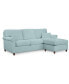 Lidia 82" Fabric 2-Pc. Chaise Sectional Queen Sleeper Sofa with Storage Ottoman - Custom Colors, Created for Macy's