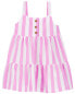Фото #1 товара Baby Striped Tank Jersey Dress 3M