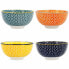 Set of bowls Quid Pippa Aperitif Ceramic Multicolour (11 cm) (4 Units)