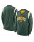 Men's Green Green Bay Packers Sideline Athletic Stack V-Neck Pullover Windshirt Jacket