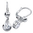 Silver earrings with crystals 436 001 00328 04