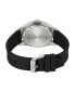 ფოტო #3 პროდუქტის Men's Titanium Multi-Function Black Silicone Strap Watch 42mm
