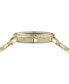 ფოტო #2 პროდუქტის Women's V-Dollar Ion-Plated Gold-Tone Stainless Steel Bracelet Watch 37mm