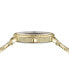 Women's V-Dollar Ion-Plated Gold-Tone Stainless Steel Bracelet Watch 37mm