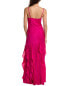 Фото #2 товара Nicholas Kamila Ruffle Cowl Silk-Blend Gown Women's