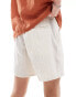 Фото #2 товара Hollister drawstring shorts in tan stripe