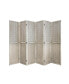 6-Panel Pegboard Room Divider for Privacy, Display, and Organization