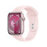 Apple Watch Series 9 Aluminium Rosé"Rosé 45 mm M/L (150-200 mm Umfang) Hellrosa GPS