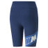 Puma Bmw Mms Statement Short Leggings Womens Blue Casual Athletic Bottoms 533444