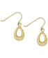 ფოტო #1 პროდუქტის Diamond-Cut Teardrop Earrings in 10k Gold
