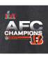 ფოტო #3 პროდუქტის Men's Heathered Charcoal Cincinnati Bengals 2021 AFC Champions Locker Room Trophy Collection T-shirt