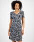 ფოტო #4 პროდუქტის Women's Printed Tiered Sheath Dress