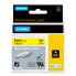 Dymo IND Heat-Shrink Tube Labels - 24mm x 1,5m - Black on yellow - Multicolour - -55 - 135 °C - UL 224 - MIL-STD-202G - MIL-81531 - SAE-DTL 23053/5 (1 - 3) - Rhino - 2.4 cm