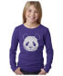 ფოტო #1 პროდუქტის Big Girl's Word Art Long Sleeve T-Shirt - Panda