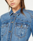 Фото #2 товара Juniors' Distressed Jean Jacket