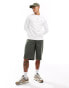 GANT shield logo embroid sweatshirt in white