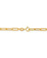 ფოტო #3 პროდუქტის Polished Paperclip Bracelet in 18K Gold over Silver or Sterling Silver