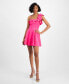 Фото #1 товара Juniors' Ruffle-Shoulder Fit & Flare Dress