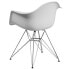 Фото #2 товара Alonza Series White Plastic Chair With Chrome Base