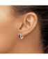 ფოტო #3 პროდუქტის Stainless Steel Carbon Fiber Inlay Hinged Hoop Earrings
