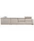 Фото #24 товара Nevio 157" 6-Pc. Fabric Sectional Sofa with Chaise, Created for Macy's