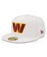 Фото #3 товара Men's White Washington Commanders Omaha 59Fifty Fitted Hat