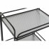 Стол-тележка DKD Home Decor Чёрный Металл Стеклянный 60,5 x 40,5 x 75,5 cm