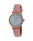 Women's Slim Clean Pink Polyurethane Strap Watch 34mm