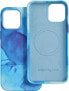 Фото #7 товара OEM Futerał LEATHER MAG COVER kompatybilny z MagSafe do IPHONE 12 Pro Max blue splash